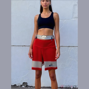 Nike Red White Sports Shorts Size S